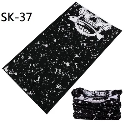 Skull Series Bandanas Sport Bicycle Motorcycle Variety Turban Magic Headband Veil Multi Head Scarf Scarves Face Mask Wrap mens navy scarf