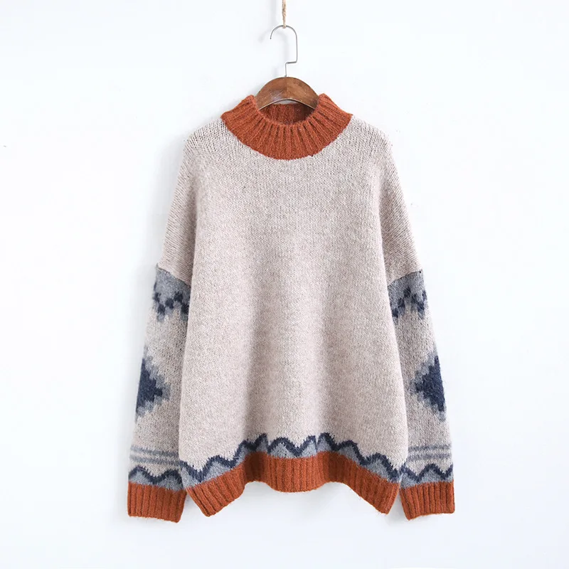 Johnature Tops Casual Sweater Women Clothes 2020 New Spring Pullovers O-neck Full Sleeve Leisure All-match Ladies Sweaters | Женская