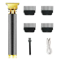 Hair Clippers Cordless USB Rechargeable Grooming Kits T-Blade Close Cutting Trimmer For Men Bald Head Beard Shaver Barber Shop