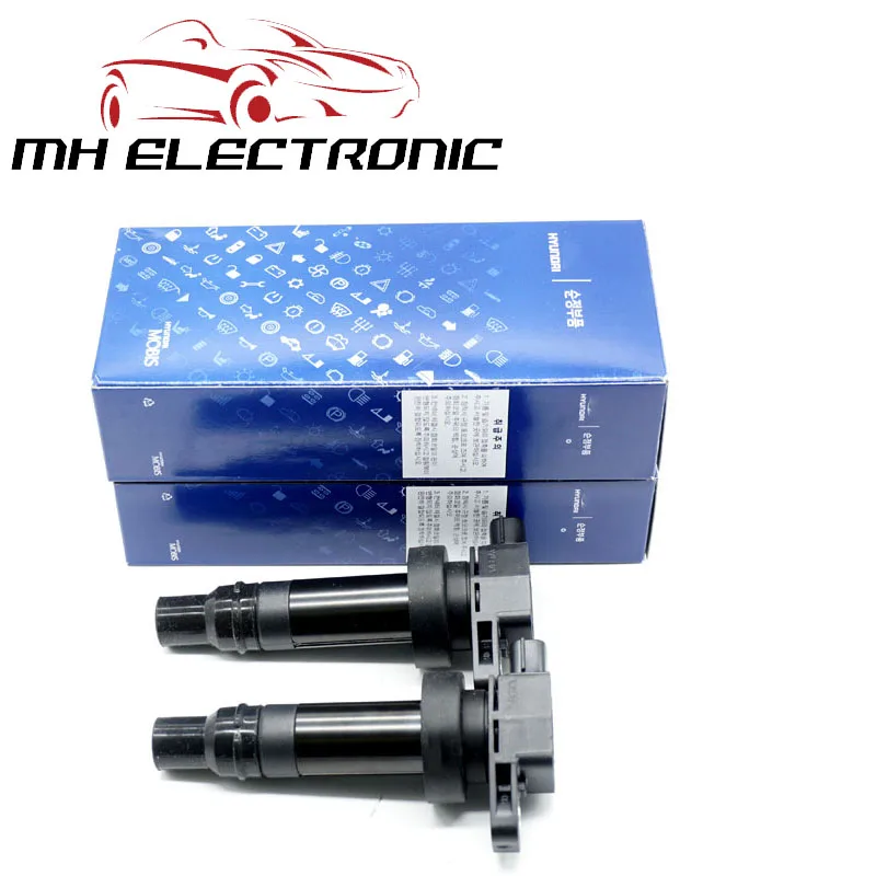 MH Электронный 2 шт./лот 27301-2B010 273012B010 Катушка зажигания для hyundai Accent I20 I30 Elantra KIA Rio Soul 1.6L Cerato Ceed