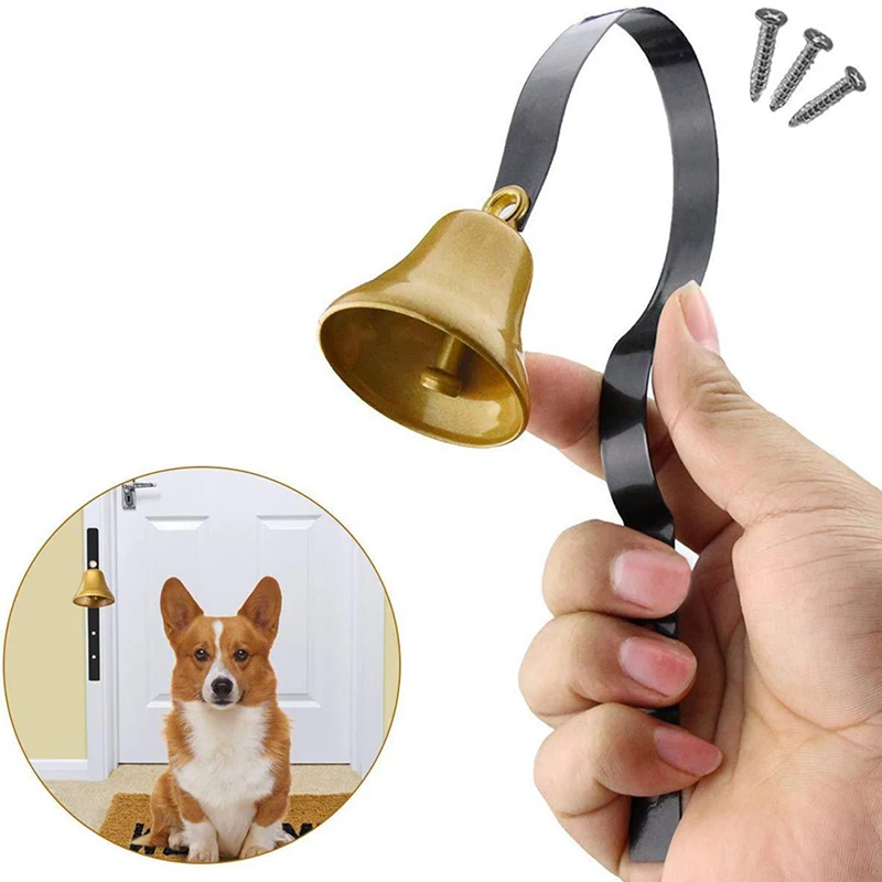 Puppy Smart Antique Christmas Tinkle Bells Wall Mounted Potty Training Anti-Grab Door Doorbells For Dog Interactive Toys 1pcs |