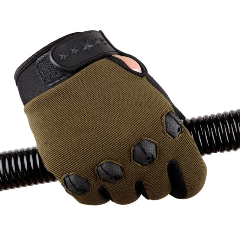Тактические тренировочные перчатки с полным пальцем, перчатки для рыбалки, противоскользящие резиновые варежки для охоты, кемпинга, велоспорта, камуфляжные, для спорта на открытом воздухе M
