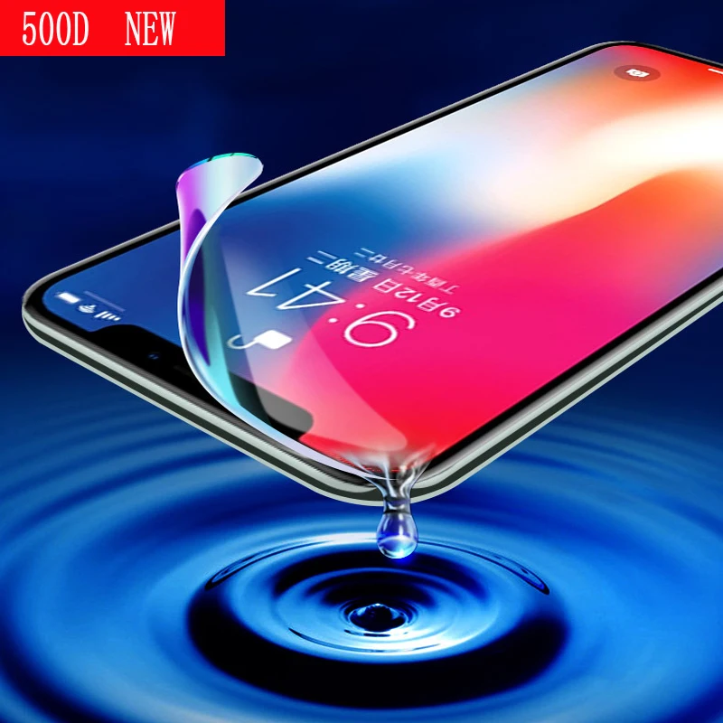 

500D Screen Protector Hydrogel Film For iPhone 11 Pro Max Protective Film For iPhone 5 5S 6 6S 7 8 Plus X XR XS Soft Film Cover