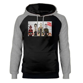 

The Usual Suspects Horror Hoodies Men Raglan Hooded Sweatshirts Hoody Sweatshirt Winter Autumn Fleece Warm Sportswear Streetwear