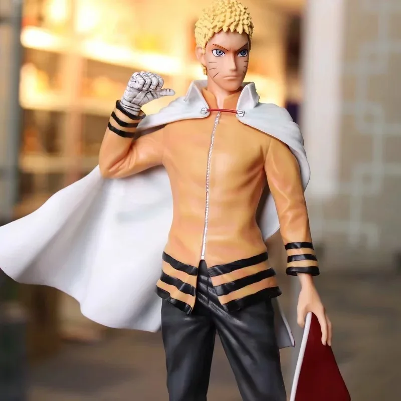 The Fire Nation Hokage Action Figure Naruto Uzumaki Naruto Anime Kurama Model Cartoon PVC Doll Japanese Figurine for Collection