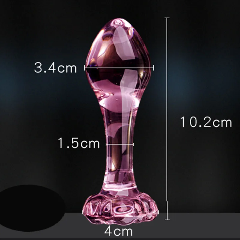 Pink Glass Anal plug for women butt plugs Penis Nightlife Anus Dildo adult masturbation Adult Gay Sex Toys Lover Gifts