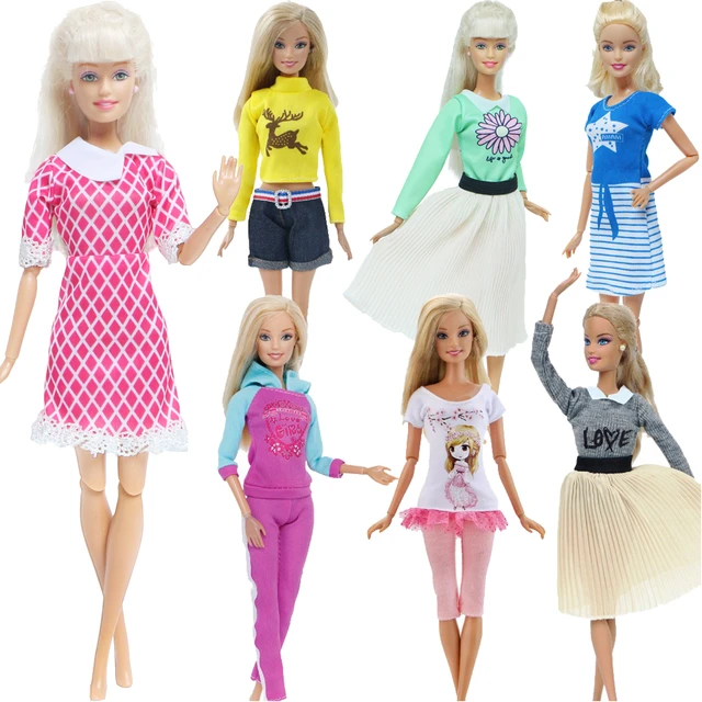 Roupa Da Boneca Artesanal 3 BJDBUS Pçs/set 1 Casaco Blusa 1 1 Saia Vestido  Desgaste Diário Outfit para Barbie Doll Crianças Casa De Bonecas Brinquedos  Do Bebê - AliExpress