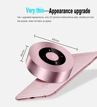 

Wireless 4.2 Bluetooth Speaker Portable Touch Screen Stereo Subwoofer MP3 Player with Microphone TF Card Slot AUX-in