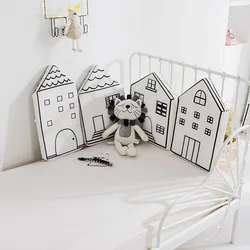 Protection anti choc pour chambre de bébé, ensemble de literie Ins maison, coussin de berceau pour nouveau né, protection contre ramper, clôture de lit, décoration de la maison 