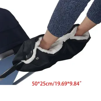 

Winter Thick Plush Waterproof Stroller Hand Muff Kids Infant Pram Handlebar Cover Parents Windproof Glove Mitten Bag Warmer