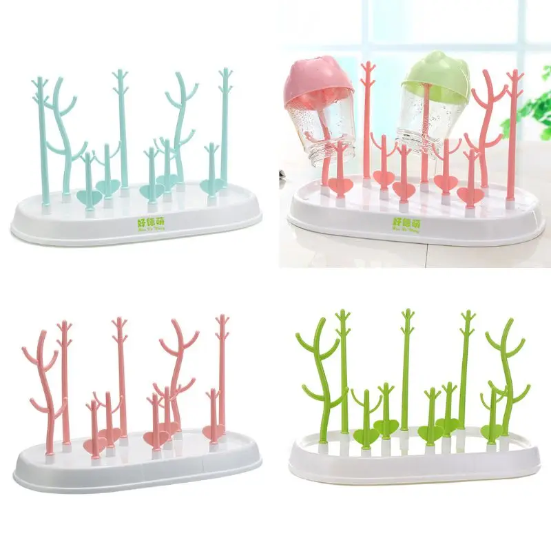 

Mother and Baby Supplies Bottle Holder Portable Cup Drying Rack Creative Bottle Nipple Drain Dried Racks A2UB