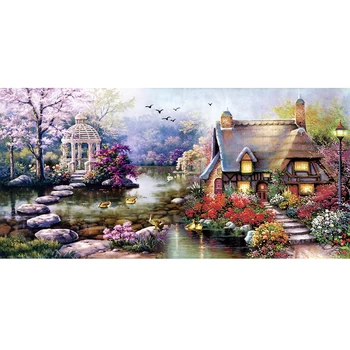 

1 Set Diamond Canvas Painting Decor DIY Large 5D Diamond Painting Embroidery Stitch Kit Craft Art Hoom Living Room Decor