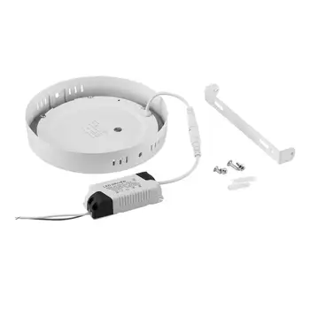 

2 Pcs /set 220V 12W 840 Lumens Surface Mounted Panel Light Neutral White Round