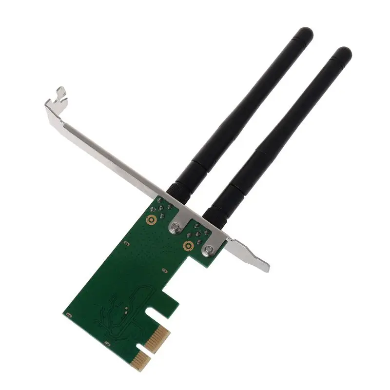 PCI-E 300 Мбит/с беспроводная сетевая карта PCI Express wifi WLAN карта адаптер с антеннами для ПК Компьютерные аксессуары