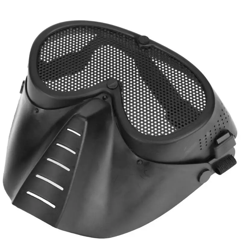 Airsoft Full Face Metal Steel Mesh Paintball Mask Hunting Accessories CS Wargame Military Army Tactical Masks