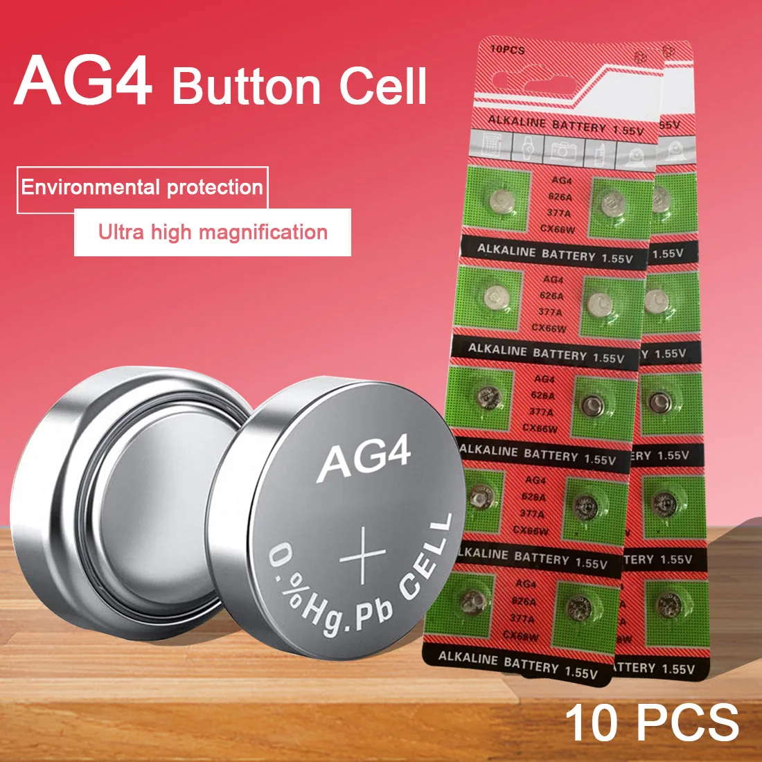 Батарея для часов AG4 10 шт. 1 55 в 626A 377A CX66W щелочные батареи монет игрушечного