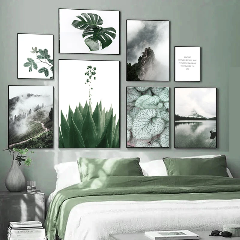 Современный пейзаж плакат домашний настенный художественный декор холст с