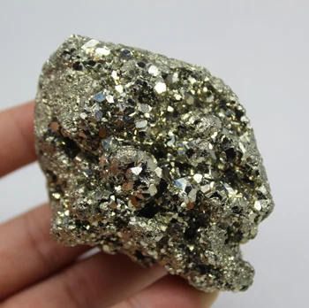 

284g Natural Shiny pyrite mineral crystal specimen stones and crystals healing crystals quartz gemstones