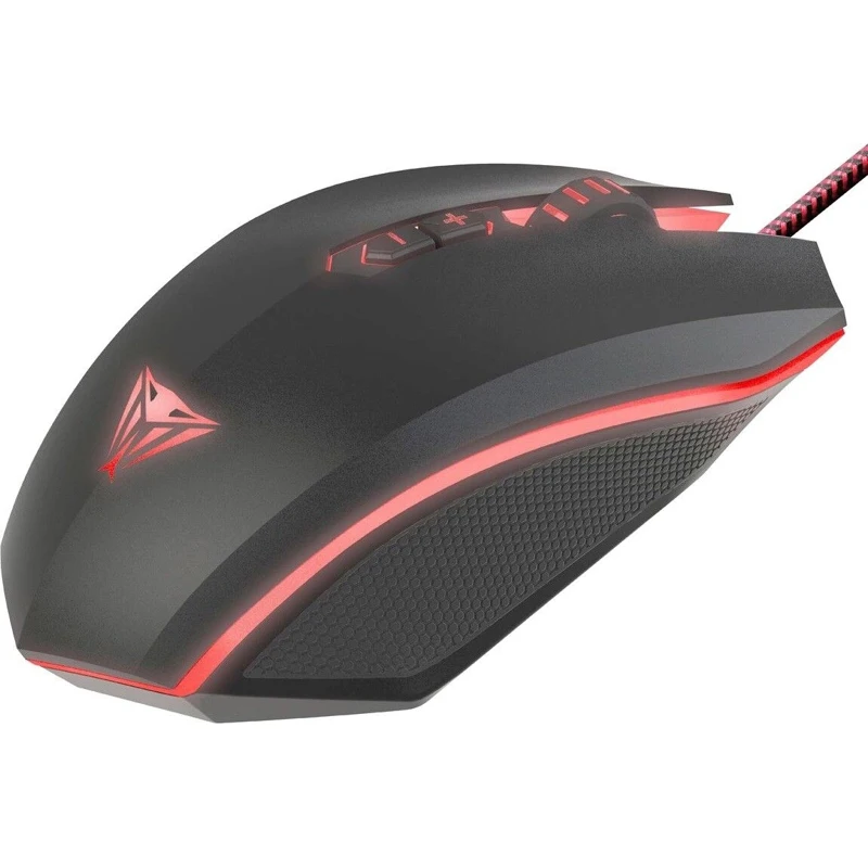 Мышь Patriot Viper V530 оптическая, проводная, 4000 dpi, USB, подсветка красная, цвет: черный