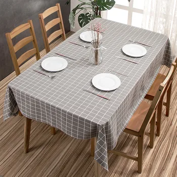 

Checkered Tablecloth Rectangle - Stain Resistant, Spillproof and Washable Table Cloth for Kitchen and Dinner Room