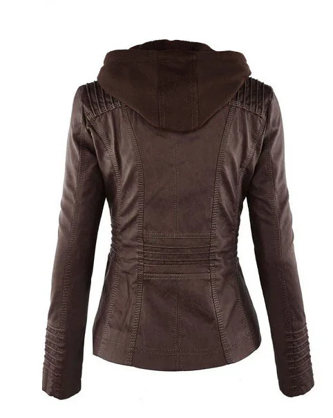 Горячая Распродажа! Женская куртка из искусственной кожи на молнии с длинными рукавами в европейском и американском стиле, большие размеры