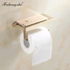 Toilet Roll Paper Holder Phone Holder Wall Mounted WC Bathroom Paper Holder With Shelf Towel Rack Tissue Boxes WB8207 ► Photo 2/6