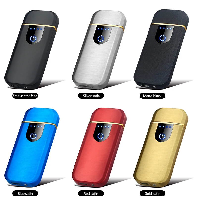 

New Touch Screen Sensor Cigarette Lighter Compact Smart Sensor USB Charging Lighter Tungsten Flameless Premium Lighter