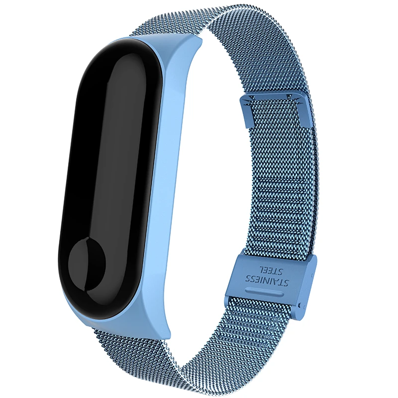 Для mi band 4 3 металлический ремешок браслет для Xiaomi mi Band 3 4 Безвинтовой mi Band 4 3 браслет mi Band браслет на запястье умный браслет 4 Сталь