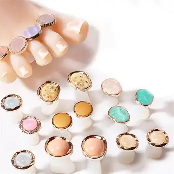 

BellyLady Pearl Silica Gel Finger Splitter Silicone Form Manicure Material Nails Toe Separators Pedicure Nail Tools