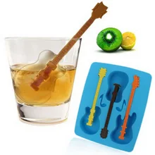 Силиконовые формы для гитары кубический лоток форма для конфет домашняя кухня производителя инструмент формы для вечеринки для дома и бара коктейльное использование уникальный лед