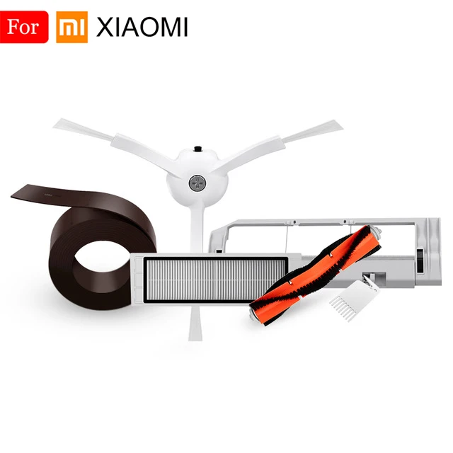 Для Xiaomi Roborock части пылесоса Виртуальная магнитная полоса стены с боковой щеткой HEPA фильтр основная щетка и крышка швабры ткань - Цвет: FXMi-44