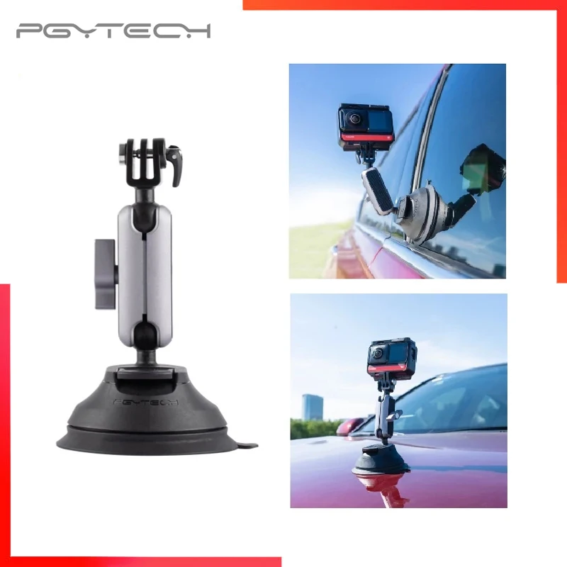 Автомобильный держатель на присоске PGYTECH для экшн-камеры 2 1/4 дюйма адаптер
