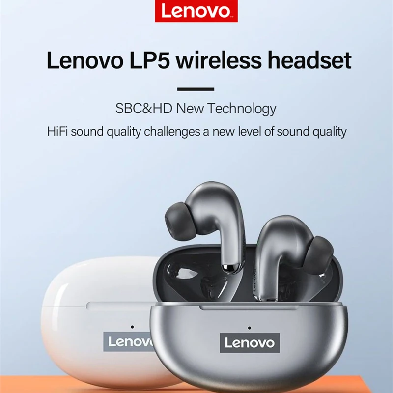 беспроводные наушники оригинал Lenovo LP5 for ios portable sports headphones xiaomi true wireless phone earbuds |