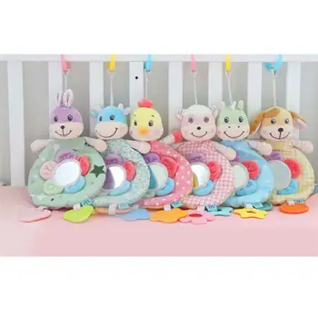 

1PC Baby Rattle Bell Toy Bed Bell Toy Stroller Hanging Cartoon Baby Appease Towel Toy Sleeping Towel Plush Toy for 0-1 Years Old