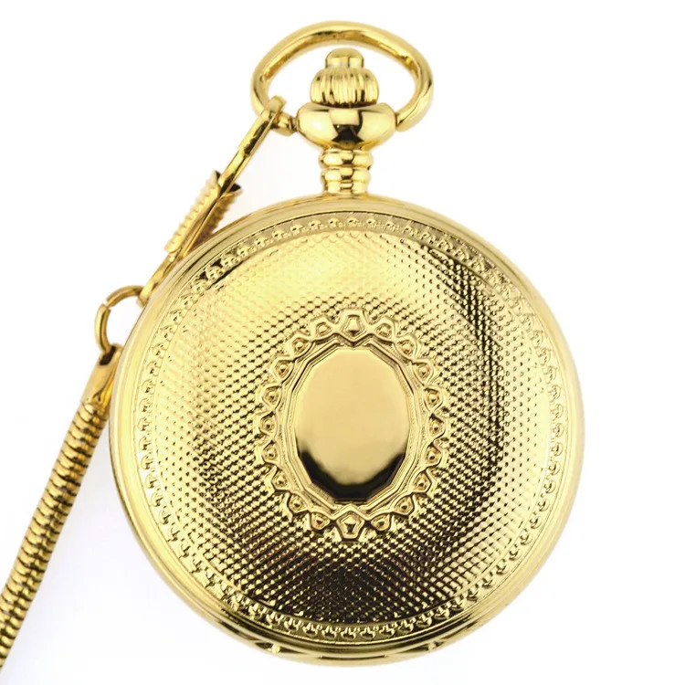 

Pure copper automatic movement Black Roman Men Mechanical Pocket Watch ancient hollow retro Dial Chian Roman Number