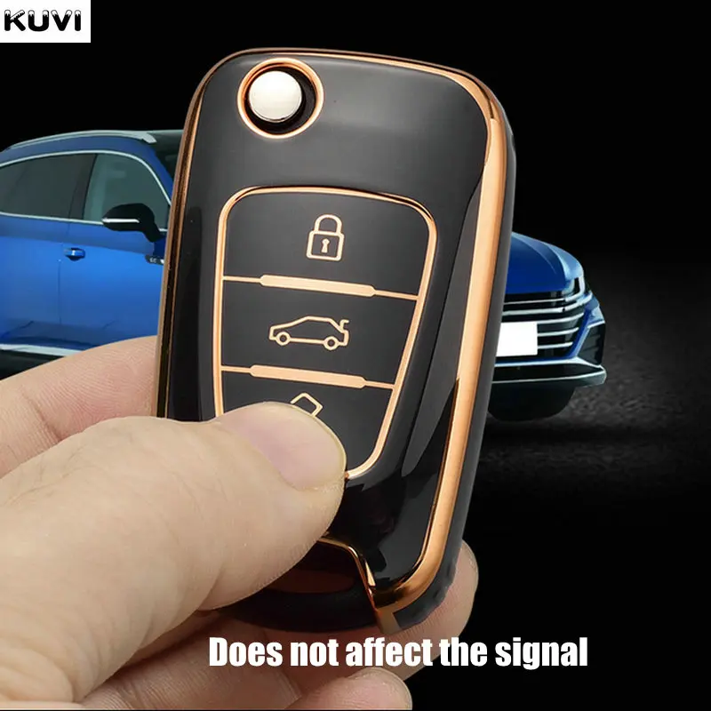 TPU Car Key Case For Hyundai I20 I30 Elantra Azera Veracruz Veloster Kia Rio K7 K5 Sportage Sorento Flip Remote Cover key case cover key case remote control case cover