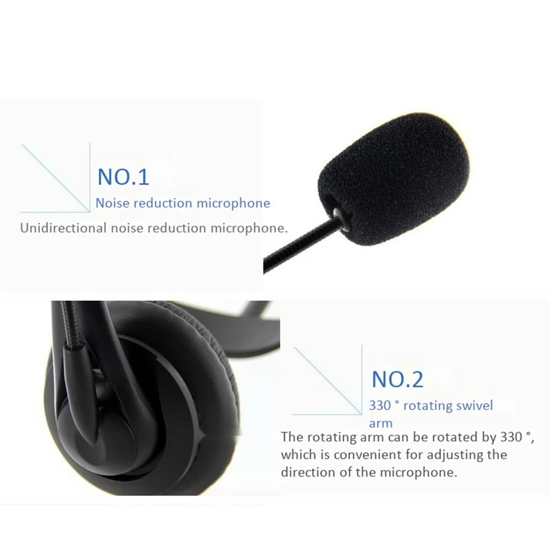 USB Telephone Computer Headset with Microphone Noise Cancelling and Volume Controls for Computer Laptop PC