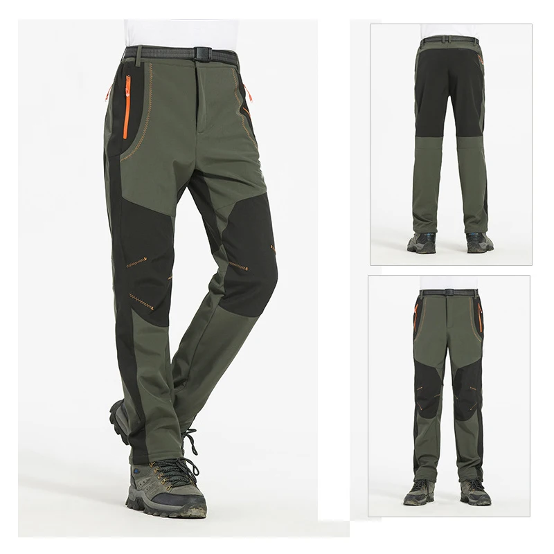 Be A Wolf Outdoor Warm Hiking Pants Men Sport Suit Outdoor Fishing Climbing Skiing Camping Cycling Trekking Waterproof Pants