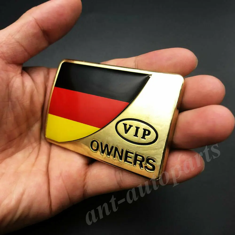 

3D Metal Germany German Flag Gold Emblem Badge Motorcycle Fairing Sticker