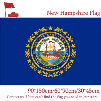 

15PCS Flag New Hampshire State Flag American Flag 90*150cm 60*90cm Digital Printing 40*60cm Car Flag Activities Decorative Flag