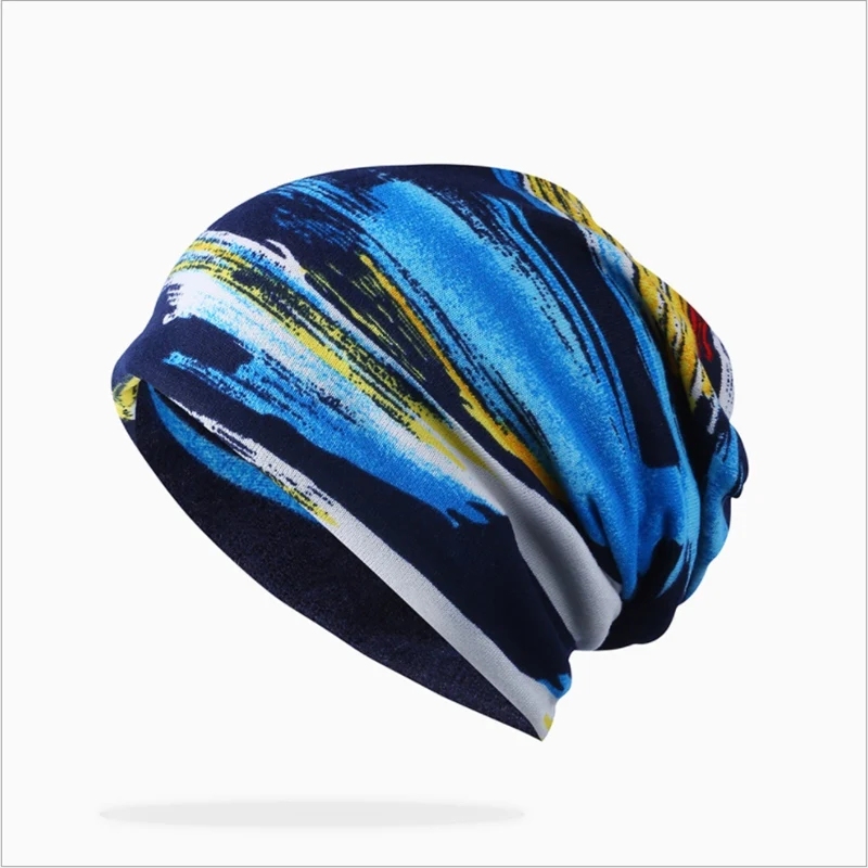 WZCX Геометрическая Печать Skullies Beanies шарф Многоцелевой держать тепло ветрозащитная унисекс зимняя Лыжная Шапочка