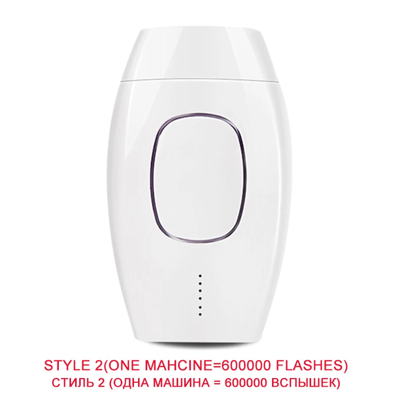 Style 2 white 600000 флэш постоянное IPL лазерная эпиляция для удаления волос электрические deplidor фото безболезненно устройство для удаления волос депилятор лица эпилятор женский - Цвет: Style 2 white