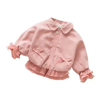 

Emmababy Infant Fashion Baby Girl Outerwear Zipper Coats Autumn Winter Lace Patchwork Lovely Fashion Jackets Clothes