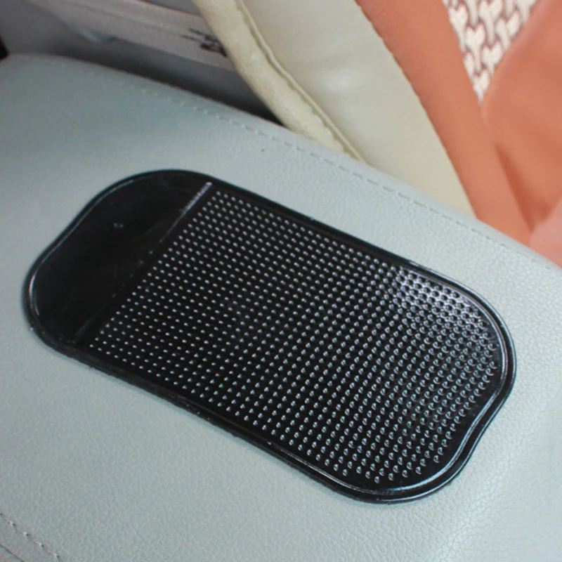 

14*8CM PU Mape Anti-Slip-Pad Automobile spider mat Mobile phone mat Black
