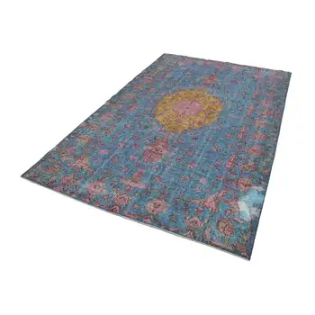 

174x267 Cm Blue Handmade Over Dyed Rug-6x9 Ft