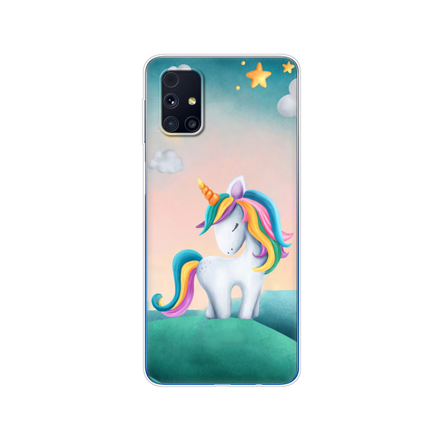 Samsung M31s Cases 6.5" Tpu Soft Silicon Back Phone Cover For Samsung Galaxy M31S GalaxyM31S M 31S m317f m317 Funda flower