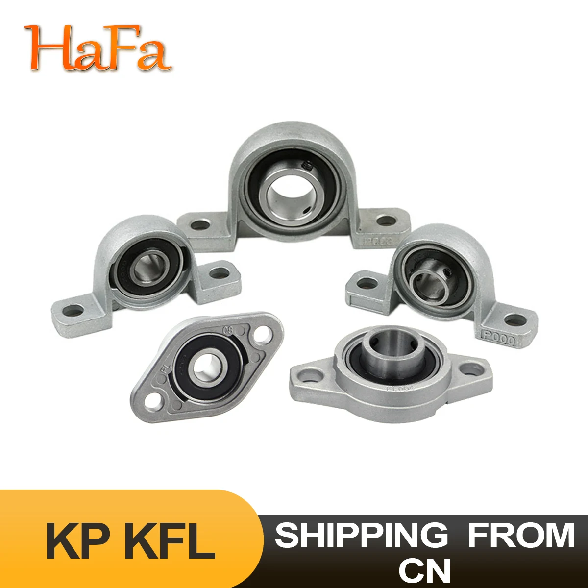 1PCS Zinc Alloy Diameter 8mm to 35mm Bore Mounted Bearing Pillow Block Shaft Support KP08 KFL08 KP001 KP000 KFL000 KFL001