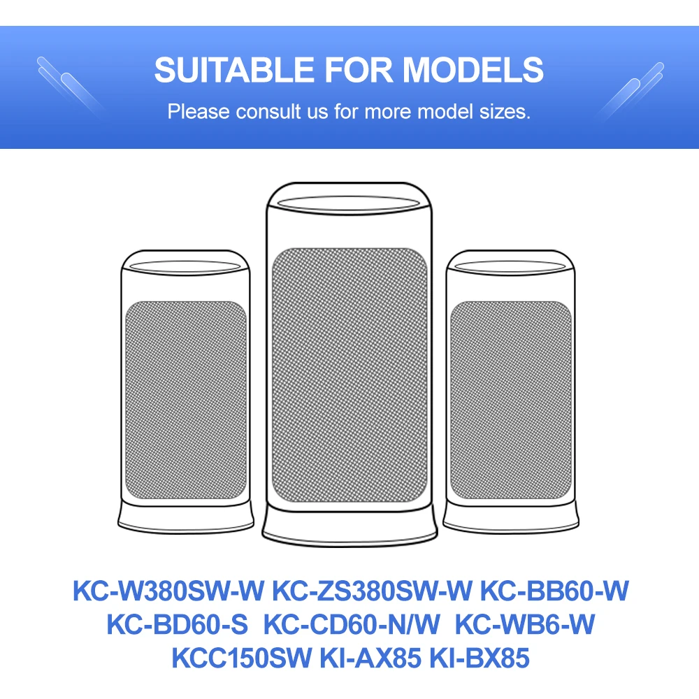 Запчасти для воздухоочистителя KC W380SW W/Z380/WG605 HEPA + холодный катализатор