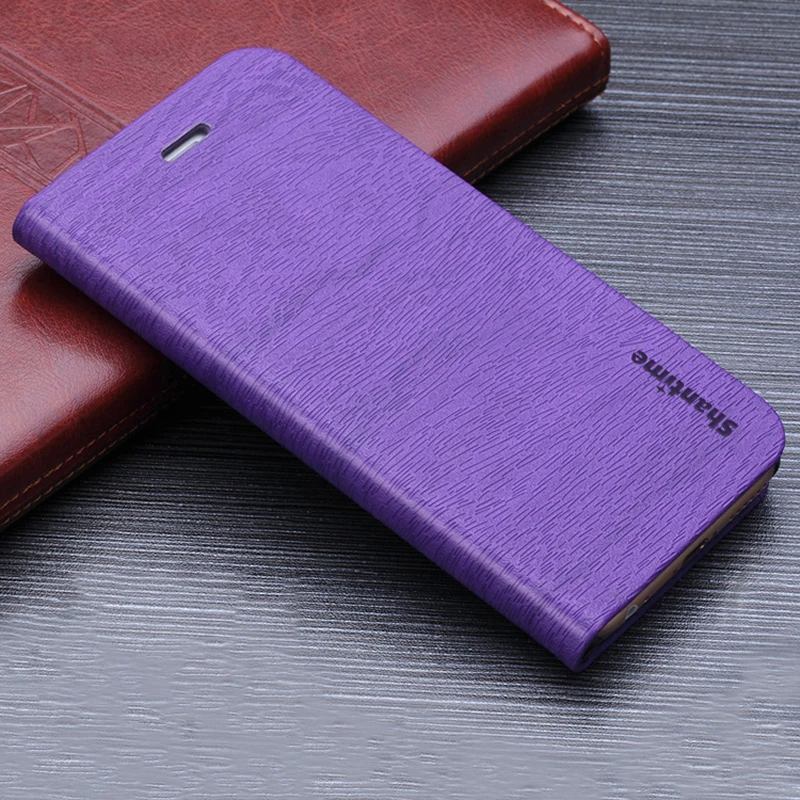 Для sony Xperia Z Ультра чехол Роскошный флип кожаный чехол для телефона Filp задняя крышка для sony Xperia XL39H простой чехол - Цвет: Purple