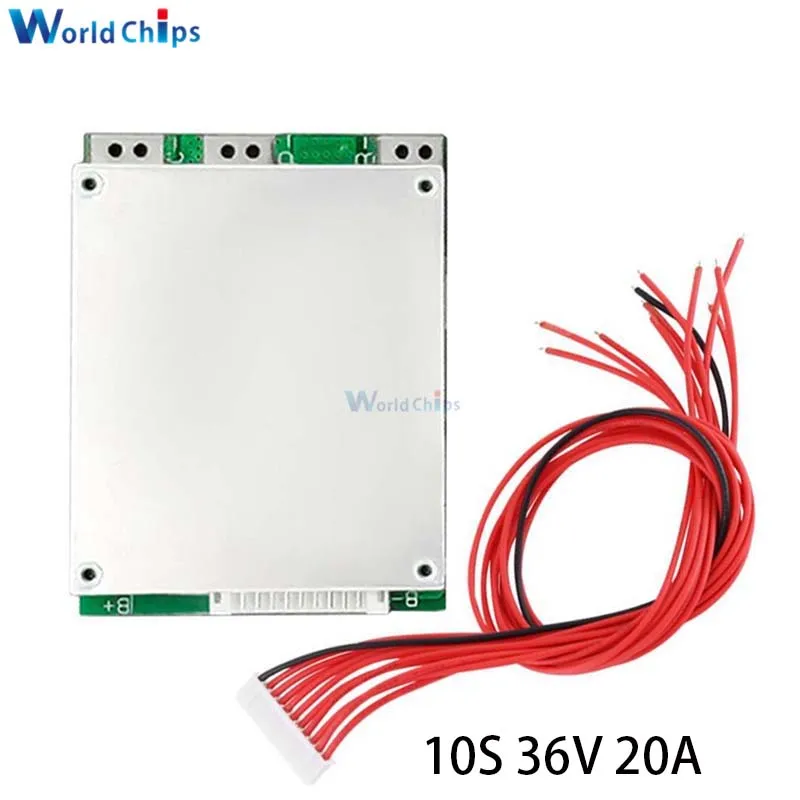 BMS 10S 36V 15A 20A 35A литиевая батарея Защитная плата PCB Li Ion балансировщик батареи PCM